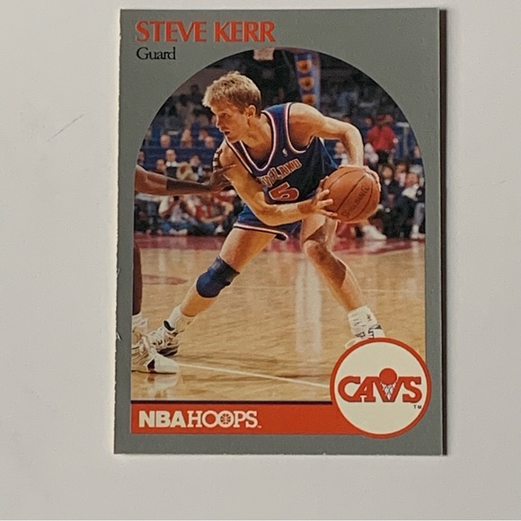 1990 NBA HOOPS Cleveland cavaliers Steve Kerr #75